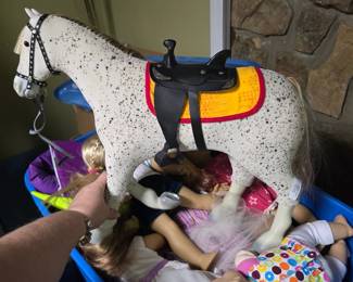 Lots of American girl items and tons of outfits