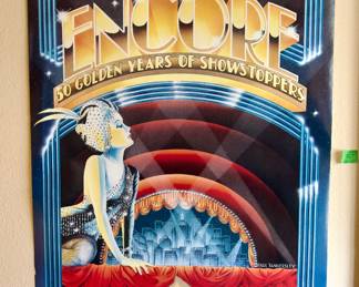 Radio City Music Hall Poster from the 80's (35"l x 23"w):  $60.00