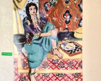 Henry Matise - National Gallery of Art Poster.  Early Years in Nice '86  -87 "Left Knee Bent":  $40.00