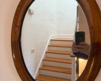 Antique Small Oval Mirror