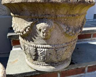 Pair of Cast Stone Planters