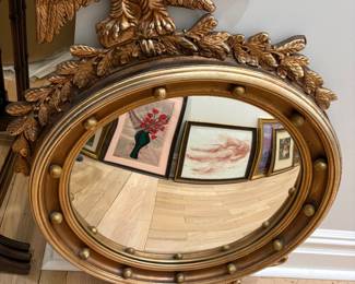 Federal Style Gold Bullseye Mirror