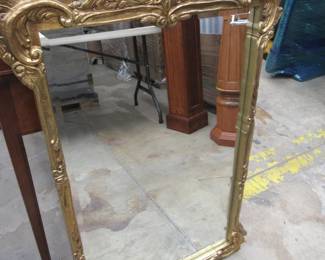 Ornate gold mirror