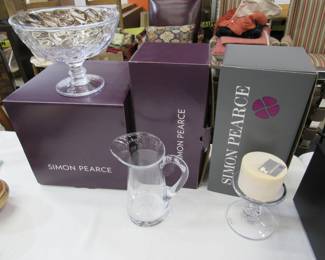 Simon Pearce glass pieces