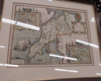 Antique map from 1632 by John Speed