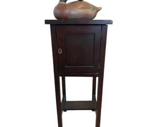 Antique Wooden Smokers Cabinet Pot Cupboard Handmade Duck