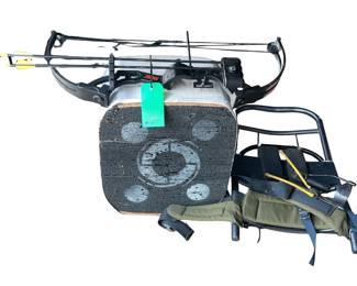 Brave Bear Hunting or Sport Bow Target Backpack Tree Stand & Slingshot