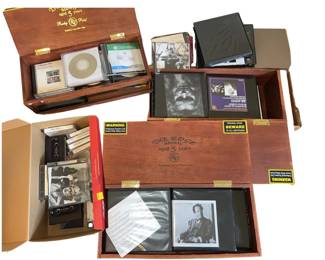 Vintage Wood Cigar Boxes + Classical Music