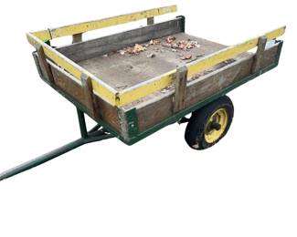 Tow Behind Flat Trailer for Lawn Tractor