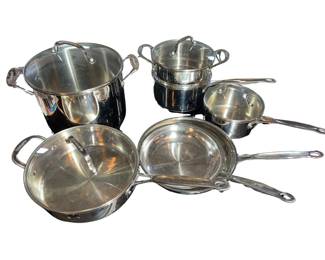 Cuisinart Pots Pans Stock Double Boiler Frying Lids Collection