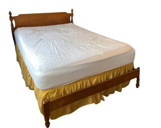 Full Size Bed with Mattress Maple Head Foot Boards