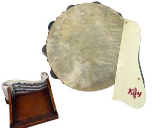 Tambourine Kay Tailpiece Music Note Holder