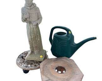 St Francis Figure Watering Can & More
