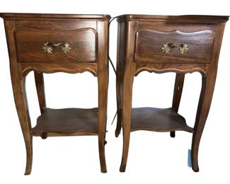 Vintage French Provincial Night Stand Tables
