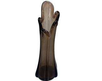 Vintage Art Glass Swung Amethyst LE Smith