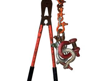 RIDGID Bolt Cutters + ~12 Heavy Duty Clevis Clevises