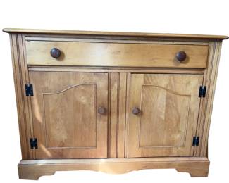 Light Maple Buffet CABINET ONLY Drawer 2 Doors