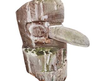 Bald Eagle Chainsaw Sculpture About 18" Tall