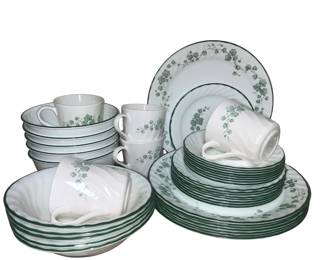 Corelle Callaway Ivy Plates Bowls Cups Corning Dish Set