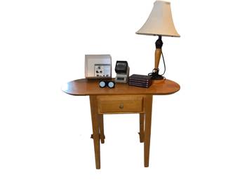 Wood Drop Leaf Accent Table Lamp First Aid Handbooks Capital 2 Way Side Viewer