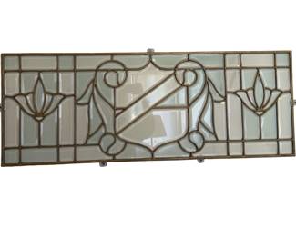 Leaded Beveled Glass Transom Panel
