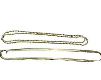 Monet Costume Gold Toned & Twisted Neckless Chains