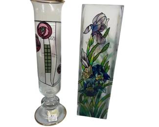 Egizia Italian Art Glass Vases