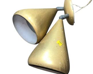 MCM Gold Bullet Double Wall Sconce Ceiling Danish