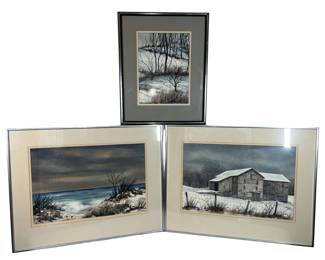 Anne Leech Watercolor Paintings Series