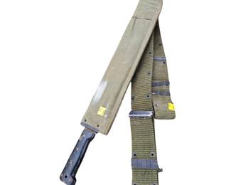 WWII 1945 British Army 18" Machete Canvas Scabbard Broad Arrow FC&Co
