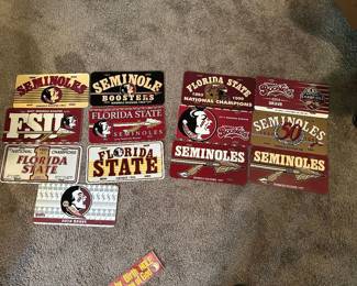FSU LISCENSE PLATES