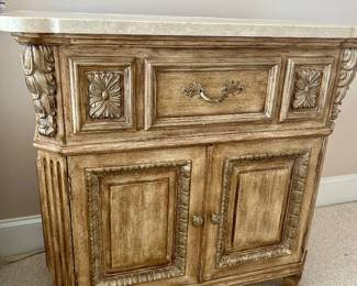 Stone top night stand 