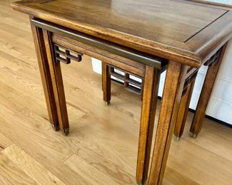 Asian-flair nesting tables 