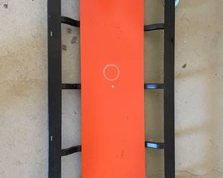 vintage automotive mechanic's creeper, manufactured by Autoteknics in Canada