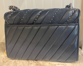New with Tags Michael Kors navy shoulder flap leather purse 