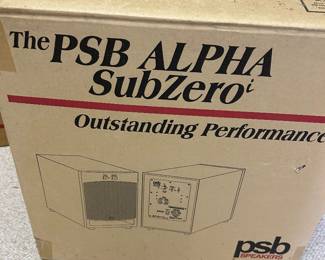 PSB Alpha SubZero (new in box)