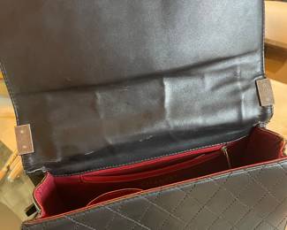 (Interior) Authentic Chanel Black Calfskin Boy Bag 