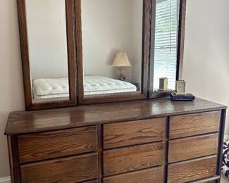 Triple size dresser/mirror