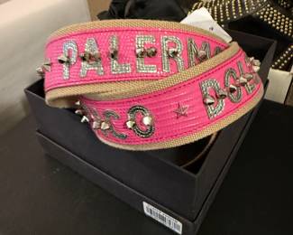 Dolce & Gabbana Purse Strap PInk Leather Studs