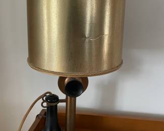 Antique, "Gold", Telephone Lamp
