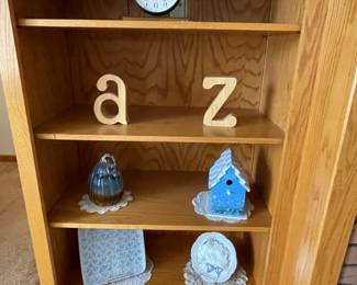 Wood Display Cabinet & Kool Knick-Knacks a to z