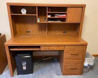 Office/Computer Desk, Shredder, miscellaneous 