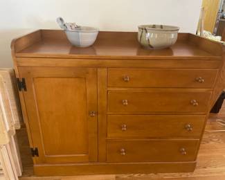 WHITNEY Furniture, 1960'S? Hard Maple Wood? Credenza? Beautiful!