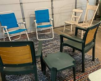 Garage full of outdoor items and other misc product, tools, garden items and more