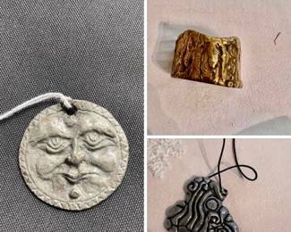 Don Drumm cuff bracelet, necklace and pendant