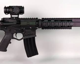 American Tactical Omni Hybrid MAXX Limited 5.56 Nato Rifle SN# NS053156, 3 Total Mags, Spitfire HD Gen II 5x Prism Scope With Original Scope Box, Adjustable Stock, Gun Sock, In Tactical Soft Case