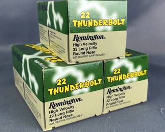 Remington .22 LR Ammo, Approx 1500 Rds, Local Pickup Only