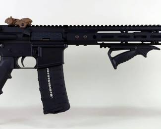Palmetto State Armory PA-15 5.56/.223 Rifle SN# SCD527907, 2 Total Mags, Flip-Up Peep Sights, Adjustable Stock