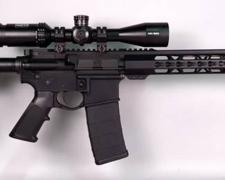 Ruger AR-556 5.56 Nato Rifle SN# 853-28452, Adjustable Stock, Bushnell Scope, Paperwork