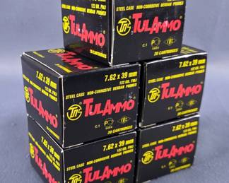 Tul Ammo 7.62x39mm Ammo, Approx 100 Rounds, Local Pickup Only